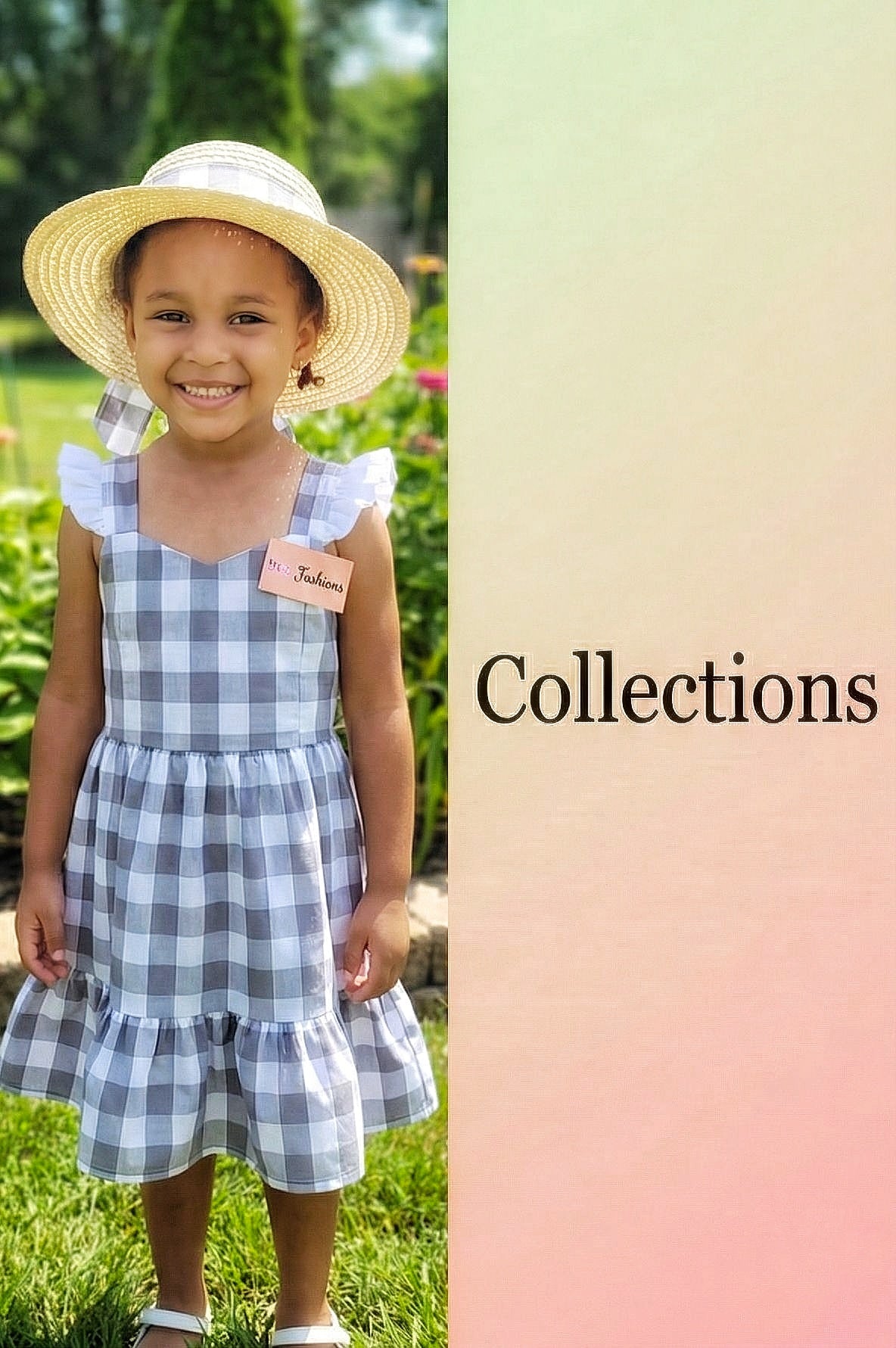 Mommy & Me Gingham Ruffle Hem Dress Set