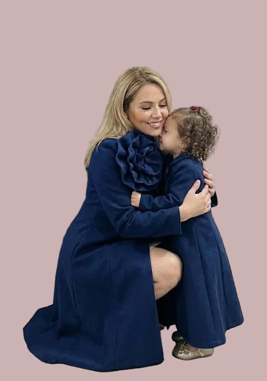 Mother & Daughter Statement Flower Coat